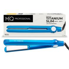 Prancha de Cabelo MQ Professional Titanium Slim Azul