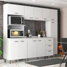 Cozinha Compacta Ipanema 10 Portas 3 Gavetas Branca