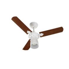 Ventilador De Teto Marbella Branco 3 Pás Verniz Tron 110V, 110V