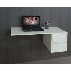 Escrivaninha Suspensa Mesa Para Computador Ou Notebook Escritório Branco