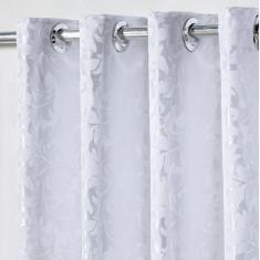 Cortina em Tecido Jacquard 4,00 m x 2,70 m - Branco - Wellus Enxovais