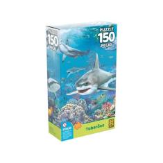Quebra Cabeça Tubarões - 150 Peças - Grow