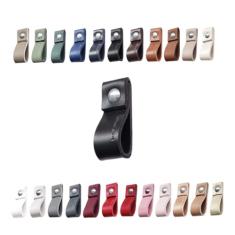 Kit com 12 Puxadores Dobi Parafuso para Móveis Armário Guarda Roupa Gaveta Porta Baús Caixas Bandeja Cesto Tábua - Cor Textura de Couro…