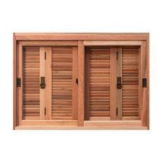 Janela Pantográfica Lisa JE121 Esel 100cmx160cmx14cm Marroml