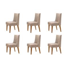 Conjunto Com 6 Cadeiras Safira Rufato