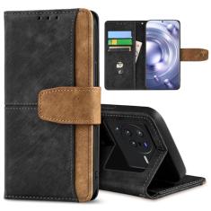 GANGANPRO Coldre de celular de negócios de couro para Vivo Y02 4G/Y02A/Y11 2023, capa flip antiderrapante resistente a arranhões com suporte para cartão, capa carteira com suporte de 16,51 polegadas -