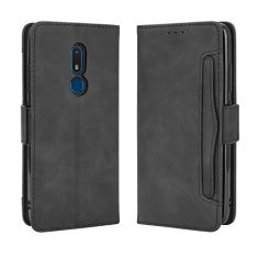 Capa com compartimento para cartão para Nokia C3, capa flip carteira de couro para Nokia C3, capa magnética retrô para celular, capa carteira de telefone com compartimentos para cartões