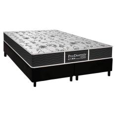 Cama Box King: Colchão Molas Probel Prolastic Sleep + Base Crc Courano Black(193X203)
