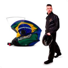 Capacete Moto Pro Tork Aberto New Liberty 3 Three Patriota + Capa de C