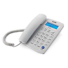 Telefone com Fio de Mesa Elgin com Identificador de Chamada TCF3000 Branco Gelo