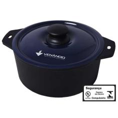 Panela de Ferro Fundido Tampa Azul 160x82 Met. Venâncio