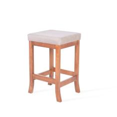 Banqueta Alta em Madeira Maciça Toquio Pinhão