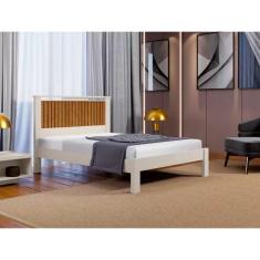 Cama Casal Ripado Alaska 100% Mdf P/ Colchão 1.88X1.38 - Carmolar