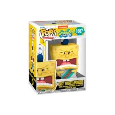 Boneco Funko Pop Bob Esponja 25 anos Bob Entregador de Pizza