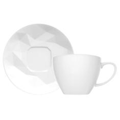 Xícara de Chá Edros Germer com Pires de Porcelana 230 ml