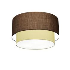 Plafon Para Banheiro Cilíndrico Sb-3045 Cúpula Cor Café Bege