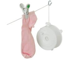 Varal de Parede Esticar Stick Branco com Corda de 18m Secalux