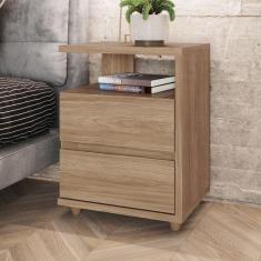 Mesa de Cabeceira Campeche 2 Gavetas Henn