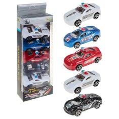 Carrinho de Brinquedo Modelo Viaturas Carros de Policia Kit com 5
