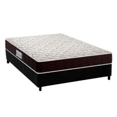 Cama Box Casal Kit Advanced 138x188 com Colchão Espuma D33 Suede Black Probel