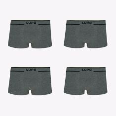 Kit 4 Cuecas Lupo Sunga Fio Texturizado 00526-104, Cinza, G