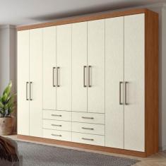 Guarda-roupa Casal 8 Portas 6 Gavetas Master - Santos Andirá
