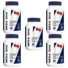Kit 5X Mega Dha - 120 Cápsulas - Vitafor-Unissex