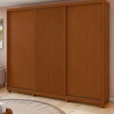 Guarda-roupa Ollie 3 Portas 6 Gavetas 6 Prateleiras com Pés Frassino/off White/frassino