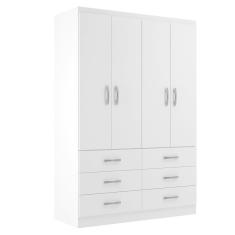 guarda-roupa solteiro treviso 4 pt 6 gv branco