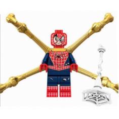 Boneco Blocos De Montar Homem Aranha Teia Dourada Damaged