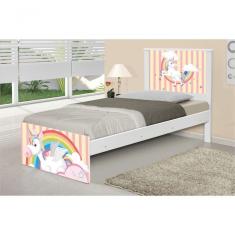 Cama Solteiro Unicórnio Meigo Com Colchão