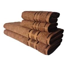 Jogo De Toalhas Egito Luxo 2 Banho 2 Rosto Marrom