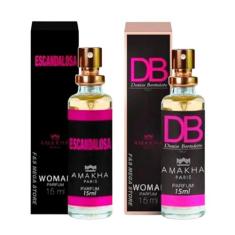 Kit 2 Perfume Feminino Escandalosa DB Amakha Paris Bolsa