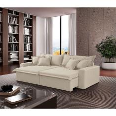 Sofá Montreal Linho 02 Módulos De 80cm B25cm Meu Sofá Online A302 Linho Branco