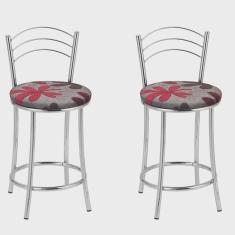 Kit 2 Banquetas Cromadas Bc26-c - E511