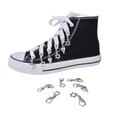 YWCHARM Conjunto de pingentes de renda de pérola e estrela, pingentes de decoração de sapatos DIY para tênis, sapatos de lona, botas, Medium, Liga metálica, Sem Pedra Preciosa