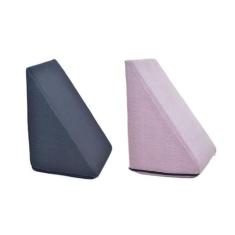 Kit 2 Travesseiros Almofada Triangular Espuma Encosto Adulto Apoio Cos