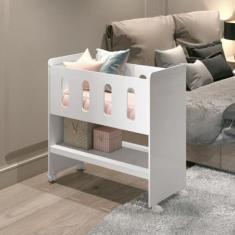 Mini Berço Moisés Zain Branco Fosco 3 em 1 - Reller