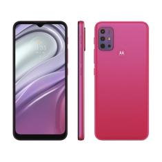 Smartphone Motorola Moto G20 64GB Pink 4G 4GB RAM Tela 6,5” Câm. Quádrupla + Selfie 13MP