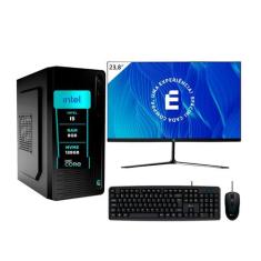 PC Completo eFacini, Intel Core i5, 8GB, RAM SSD Monitor 24 polegadas 