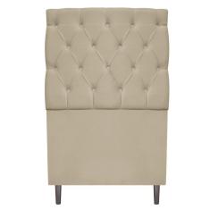 Cabeceira Estofada Liverpool 90 Cm Corano Bege Adj Decor