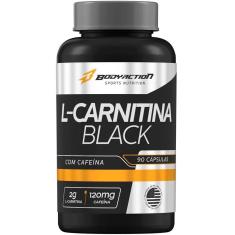 L-Carnitina Black 2G Cafeína 120Mg 90Caps Bodyaction