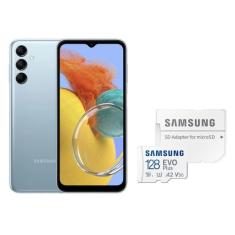 Galaxy M14 5G 128Gb Azul + Cartão De Memória 128Gb Evo Plus - Samsung