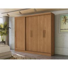 Guarda-roupa 5 Portas e 4 Gavetas Canela