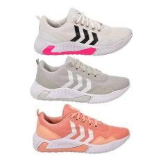 Tênis Feminino Para Academia  - Kit 3 Tênis R-4000 - Dix, 38, Branco, 