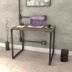 Mesa para Escritório Office Estilo Industrial 90cm Kuadra - Compace