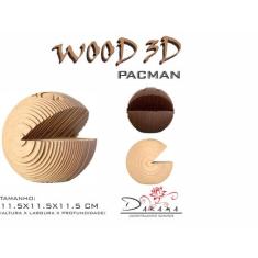 Quebra cabeça 3d pacman decoração ornamento enfeite - INDÚSTRIA FENIX