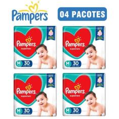 Fralda Pampers Supersec tamanho M kit c/ 04 pacotes - P&G
