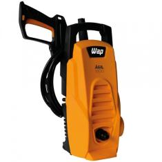 Lavadora De Alta Pressão Wap ágil 1800 Compacta Com Jato De água Leque E Concentrado, 1300psi E Sistema Stop Total 1400w Preto Com Amarelo 110v
