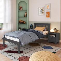 Cama de Solteiro Júlia de Madeira Maciça - B&B